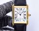 Replica Cartier Tank Watch Yellow Gold Case White Dial Brown Leather Strap (1)_th.jpg